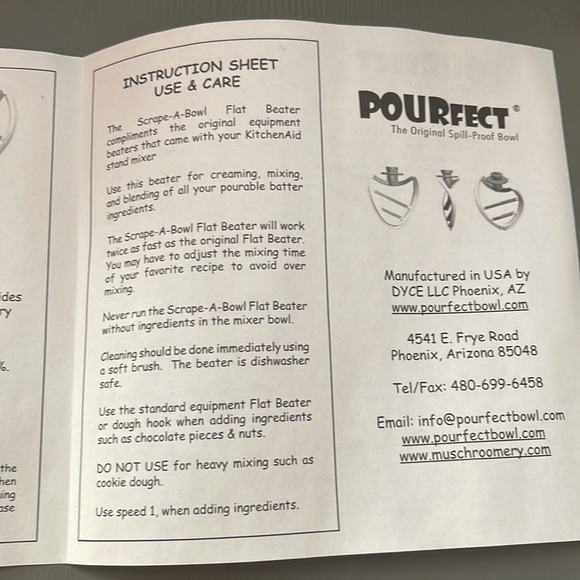 POURfect Scrape-A-Bowl Flex Edge Beater fits 5.0qt Bowl - Picture 10 of 10